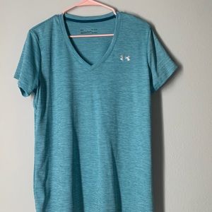 Blue/ teal under armour shirt